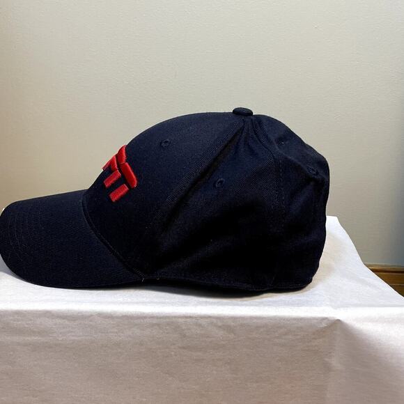 Men's Navy Blue ESPN Baseball Cap Bold Spellout Est 1979 Sports DadCore Logo - Picture 4 of 7